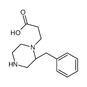 3-[(2R)-2-benzylpiperazin-1-yl]propanoic acid Structure