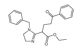 ethyl 2-(1-benzyl-4,5-dihydro-1H-imidazol-2-yl)-5-oxo-5-phenylpentanoate Structure