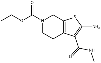 ethyl 2-amino-3-(methylcarbamoyl)-4,7-dihydrothieno[2,3-c]pyridine-6(5H)-carboxylate Structure