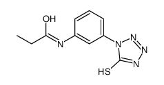 N-[3-(5-sulfanylidene-2H-tetrazol-1-yl)phenyl]propanamide Structure