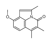 9-Methoxy-2,5,6-trimethyl-4H-pyrrolo(3,2,1-ij)quinolin-4-one Structure