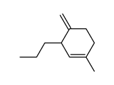 1-methyl-4-methylene-3-propylcyclohex-1-ene structure