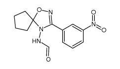 N-(3-(3-nitrophenyl)-1-oxa-2,4-diazaspiro[4.4]non-2-en-4-yl)formamide Structure