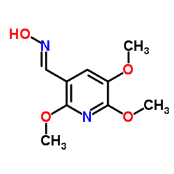 (E)-N-Hydroxy-1-(2,5,6-trimethoxy-3-pyridinyl)methanimine结构式