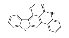 7-methoxy-5H-indolo[3,2-j]phenanthridin-6(12H)-one Structure