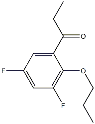 1-(3,5-difluoro-2-propoxyphenyl)propan-1-one structure