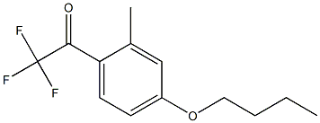 1-(4-丁氧基-2-甲基苯基)-2,2,2-三氟乙-1-酮结构式