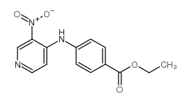 ETHYL 4-(3-NITROPYRIDIN-4-YLAMINO)BENZOATE结构式