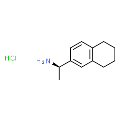 (1R)-1-(5,6,7,8-tetrahydronaphthalen-2-yl)ethan-1-amine hydrochloride structure