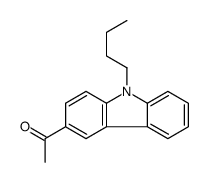 1-(9-butylcarbazol-3-yl)ethanone结构式