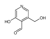 3-hydroxy-5-hydroxymethyl-pyridine-4-carbaldehyde Structure