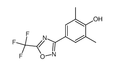 2,6-dimethyl-4-(5-(trifluoromethyl)-1,2,4-oxadiazol-3-yl)phenol structure