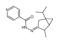 N-[(E)-(4-methyl-1-propan-2-yl-3-bicyclo[3.1.0]hexanylidene)amino]pyridine-4-carboxamide Structure