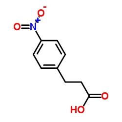 3-(4-硝基苯基)丙酸结构式