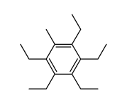 pentaethyltoluene Structure