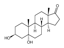 3β,5α-dihydroxy-5α-androstan-17-one Structure