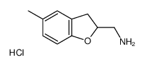 (5-methyl-2,3-dihydro-1-benzofuran-2-yl)methylazanium,chloride Structure