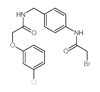 2-bromo-N-[4-[[[2-(3-chlorophenoxy)acetyl]amino]methyl]phenyl]acetamide picture