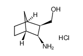 3-EXO-HYDROXYMETHYLBICYCLO[2.2.1!HEPTYL-2-EXO-AMINE, HYDROCHLORIDE Structure