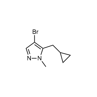 4-Bromo-5-(cyclopropylmethyl)-1-methyl-1H-pyrazole picture