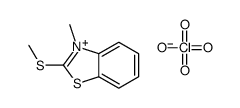 3-methyl-2-methylsulfanyl-1,3-benzothiazol-3-ium,perchlorate Structure