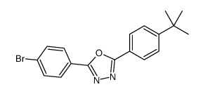 2-(4-bromophenyl)-5-(4-tert-butylphenyl)-1,3,4-oxadiazole Structure