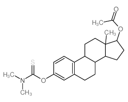 Estra-1,3,5(10)-triene-3,17-diol,17-acetate dimethylthiocarbamate (8CI) Structure