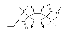 anti-1,6-bis(trimethylsilyl)-1,6-dicarbomethoxytricyclo[3.1.0.02,4]hexane Structure