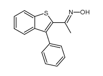 1-(3-phenylbenzo[b]thiophen-2-yl)ethanone oxime结构式