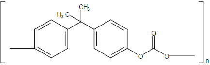 Polycarbonate resin structure