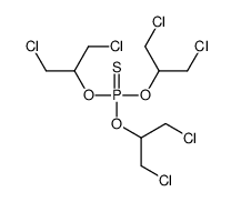 Thiophosphoric acid O,O,O-tris[2-chloro-1-(chloromethyl)ethyl] ester结构式