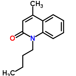 1-丁基-4甲基-2-喹啉酮结构式