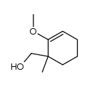 (2-methoxy-1-methylcyclohex-2-en-1-yl)methanol结构式