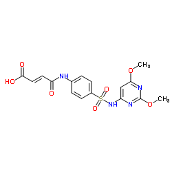 3-[4-(2,6-DIMETHOXY-PYRIMIDIN-4-YLSULFAMOYL)-PHENYLCARBAMOYL]-ACRYLIC ACID结构式