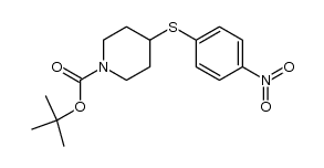 tert-butyl 4-[(4-nitrophenyl)sulfanyl]piperidine-1-carboxylate Structure