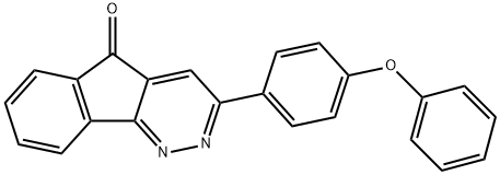 3-(4-phenoxyphenyl)-5h-indeno[1,2-c]pyridazin-5-one Structure