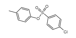 4-chloro-benzenesulfonic acid p-tolyl ester Structure