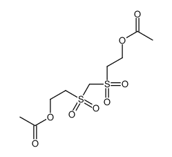 2-(2-acetyloxyethylsulfonylmethylsulfonyl)ethyl acetate Structure