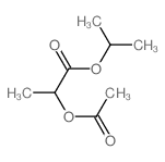 Propanoic acid, 2-(acetyloxy)-,1-methylethyl ester Structure