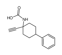 (1-ethynyl-4-phenylcyclohexyl)carbamic acid Structure