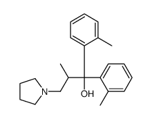 2-methyl-1,1-bis(2-methylphenyl)-3-pyrrolidin-1-ylpropan-1-ol Structure