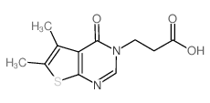 3-(5,6-二甲基-4-羰基噻吩并[2,3-d]嘧啶-3(4H)-基)丙酸图片