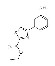 ethyl 4-(3-aminophenyl)-1,3-thiazole-2-carboxylate结构式