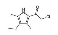 Ethanone, 2-chloro-1-(4-ethyl-3,5-dimethyl-1H-pyrrol-2-yl)- (9CI)结构式