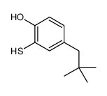 4-(2,2-dimethylpropyl)-2-sulfanylphenol结构式