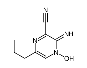 Pyrazinecarbonitrile, 3-amino-6-propyl-, 4-oxide (9CI)结构式