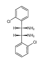 meso-2.2'-dichloro-α.α'-diamino-bibenzyl结构式