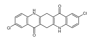 2,9-dichloro-5,6,12,13-tetrahydroquino[2,3-b]acridine-7,14-dione结构式