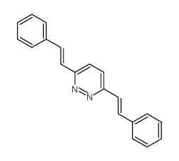 3,6-bis(2-phenylethenyl)pyridazine structure