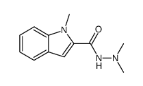 2-(N,N-dimethylhydrazinecarbonyl)-1-methylindole Structure